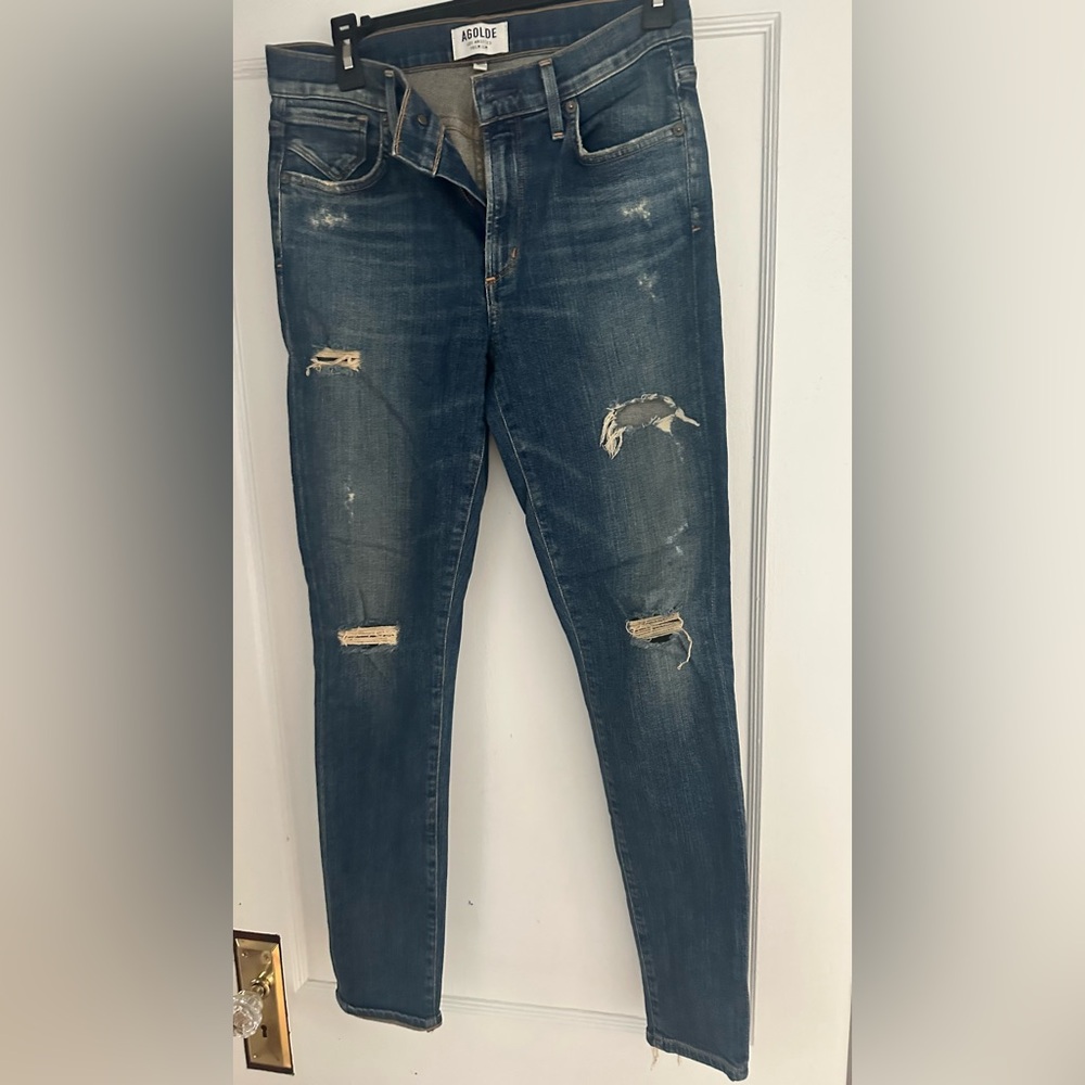 FOUR pairs Agolde jeans size 27